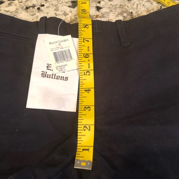 RALPH LAUREN SPORT Navy Khaki Chino Shorts 2 NWT - Picture 7 of 10